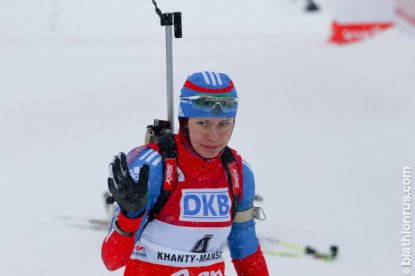 Биатлонистка Ольга Вилухина взяла серебро под конец сезона